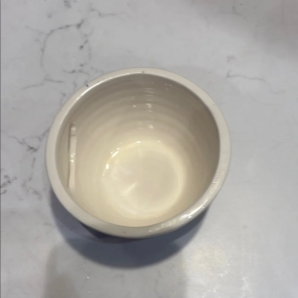 Lillian Vernon‎ Cream and Blue Ceramic Egg White Separator